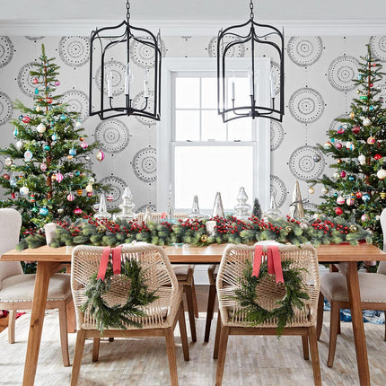 Lvydec Christmas Pine Garland Decoration, 6ft Christmas Greenery Garland Realistic Pine Garland Artificial Cypress Garland for Holiday Mantel Fireplace Decoration