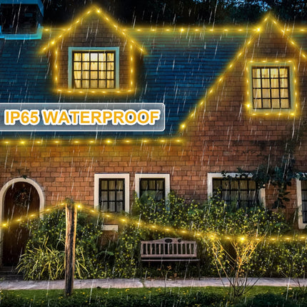 394 FT 1000 LED Christmas Lights Outdoor Waterproof Christmas Tree Lights with Remote Timer 8 Modes Green Wire Plug Fairy Lights Indoor Twinkle String Lights Xmas Decorations (Warm White)