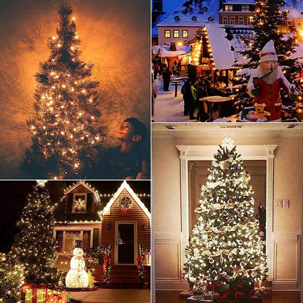 25 Pack Christmas Decor Replacement Bulbs Clear, 5 Watt C7 Light Bulbs, E12 Candelabra Base C7 Incandescent Bulb for Indoor/Outdoor Christmas String Lights