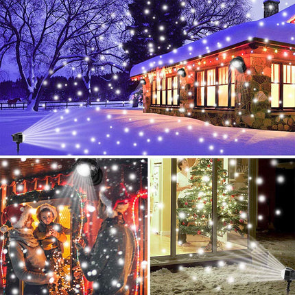 Christmas Snowfall Projector Lights, Waterproof Snowfall Led Lights Outdoor, Wide Coverage & High Brightness Christmas Projector Lights with RF Remote and Timer for Xmas, Party, Wedding, Holiday Decor