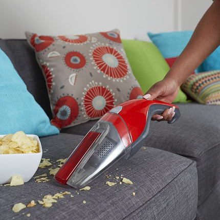 Dirt Devil Handheld Cleaner Quick Flip 8 Volt Lithium Cordless Red Hand Vacuum Bd30010