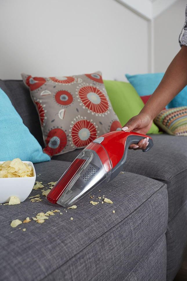 Dirt Devil Handheld Cleaner Quick Flip 8 Volt Lithium Cordless Red Hand Vacuum Bd30010