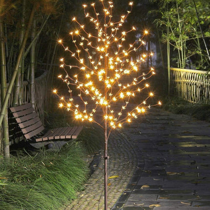 Lightshare 6.5FT 208 LED Cherry Blossom Tree, Lighted Artificial Tree for Decoration Inside and Outside, Home Patio Wedding Festival Christmas Decor