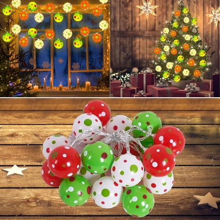 [Timer] Battery Operated Christmas Lights, Christmas Decorations for Tree, 10 FT 20 LED Waterproof Christmas Lights for Christmas Tree Wreath Window Wall Home Indoor Outdoor Decor