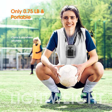 3In1 Portable Fan, Waist Clip Fan, Personal Neck Fan With Lanyard, 25H Working Time, Wearable Body Belt Fan, 8000Mah Rechargeable