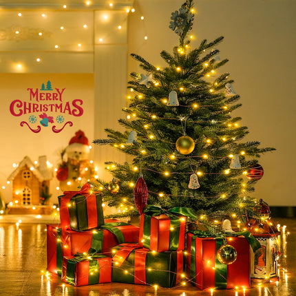 JMEXSUSS 200 LED Fairy Lights for Bedroom, Warm White Christmas Lights Outdoor Waterproof 8 Modes String Lights Indoor with Wheel, 66 ft Remote Control Twinkle Lights Plug in for Christmas Decor