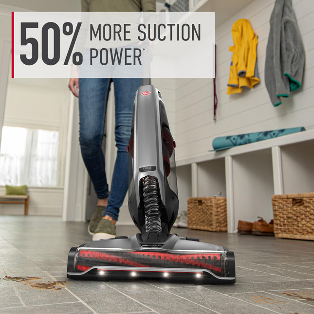 Hoover Onepwr Evolve Pet Elite Cordless Upright Vacuum Cleaner, For Carpet And Hard Floor, Portable And Lightweight, Superior Suction With Tangle Guard Brush Roll, Bh53801V, Black