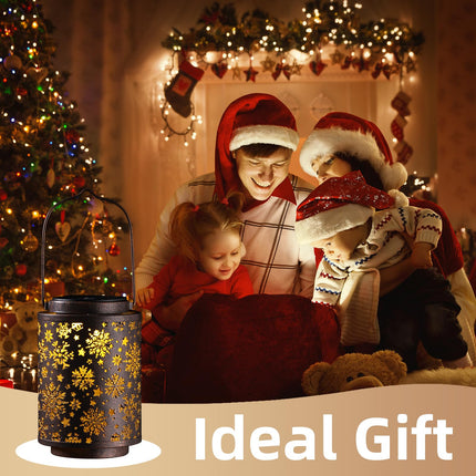Solar Lanterns Outdoor Waterproof, Snowflake Christmas Decorations, Hanging Solar Light Outdoor Garden Decor for Pathway, Patio, Yard Christmas s for Women, Mom, Grandma