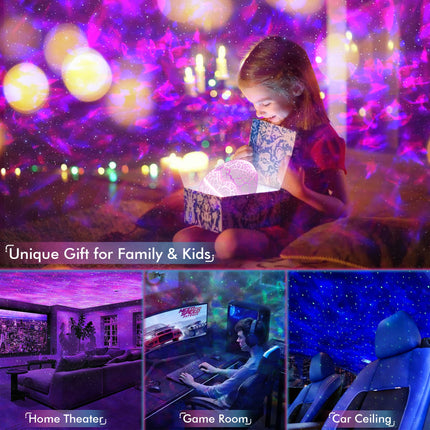 Rossetta Galaxy Projector, Star Projector for Bedroom, Night Lights for Kids Room with White Noise, Bluetooth Speaker, Timer and Remote, Room Decor, s for Girls, Boys, Adults, Christmas, Birthday