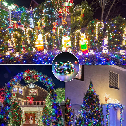4 Pack Fairy Lights Battery Operated, 16.4 Ft 50 LED Starry Fairy Lights with Auto Timer Dark Green Copper Wire Twinkle Lights for Wedding Bedroom Christmas (Multicolor)