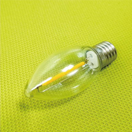 Meconard C9 Led Replacement Christmas Light Bulbs, C9 Shatterproof Plastic Led Bulbs for Christmas Outdoor String Lights, E17 Intermediate Base, Commercial Grade Holiday Bulbs, Warm White, 50 Pack