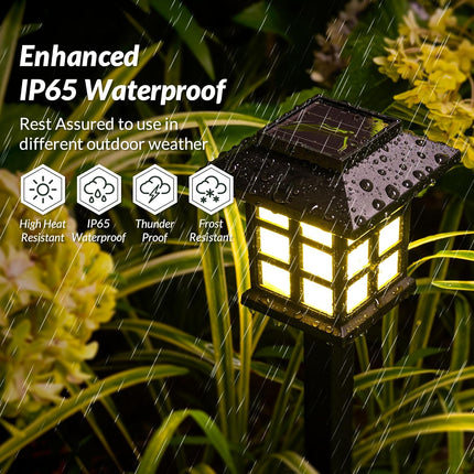 Solpex 16 Pack Solar Outdoor Lights, Solar Path Lights, Solar Walkway Lights Outdoor, Solar Garden Lights, Solar Pathway Lights
