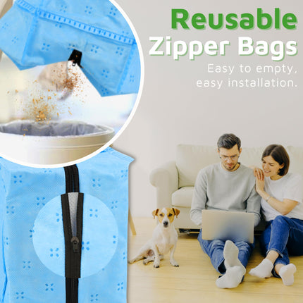 4 Pack Reusable Vacuum Cleaner Bags For Roomba,Compatible With All Irobot Roomba Clean Base, Automatic Dirt Disposal Bags I7,I7+,I3,I3+,I8+,I4+,I6,I6+,I1+,J7,J7+,S9+,Dust Bags With Zipper