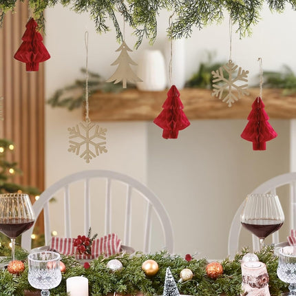6Ft Christmas Pine Garland, Christmas Greenery Garland Realistic Cedar Artificial Cypress Garland for Holiday Mantel Fireplace Table Centerpiece Decor