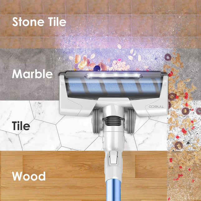 Tineco Fullsize Led Soft Roller Power Brush For A10A11 Series Cordless Vacuum, Ideal For Indoor Hard Floor & Hard Surface Use