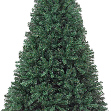 JEAREY 6ft Artificial Holiday Christmas Tree, Premium Hinged Spruce Holiday Xmas Tree for Home, Office, Party Decoration with 1000 Branch Tips, Easy Assembly, Metal Hinges & Foldadble Base, Green
