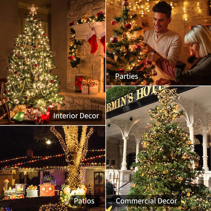 Christmas Lights LED String Lights 20 LED 4 Pack for Holiday Decorations, Christmas Tree Lights, Party, Xmas, Birthday, Wedding, Patio, Stair, Home Decor, Battery Powered, Indoor and Outdoor Use