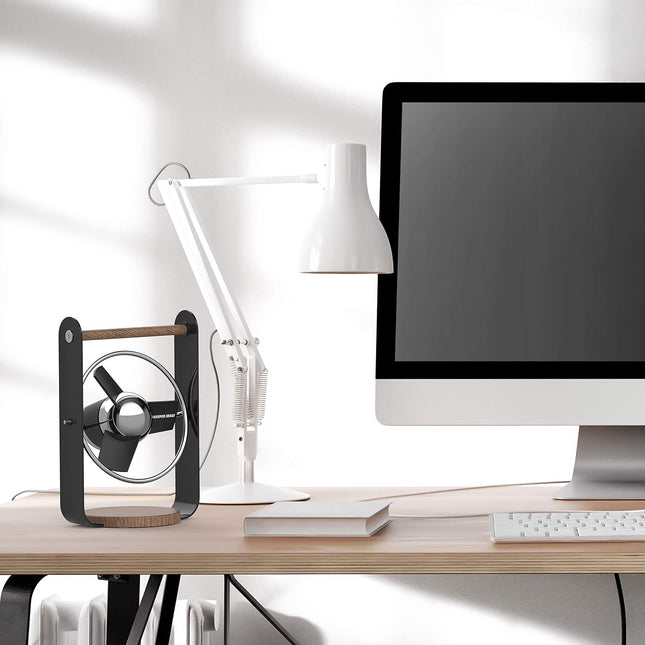 Sharper Image Sbv1Si Usb Fan With Soft Blades, 2 Speeds, Touch Control, Quiet Operation, 5V Wall Adapter, 6 Ft. Cable, Personal