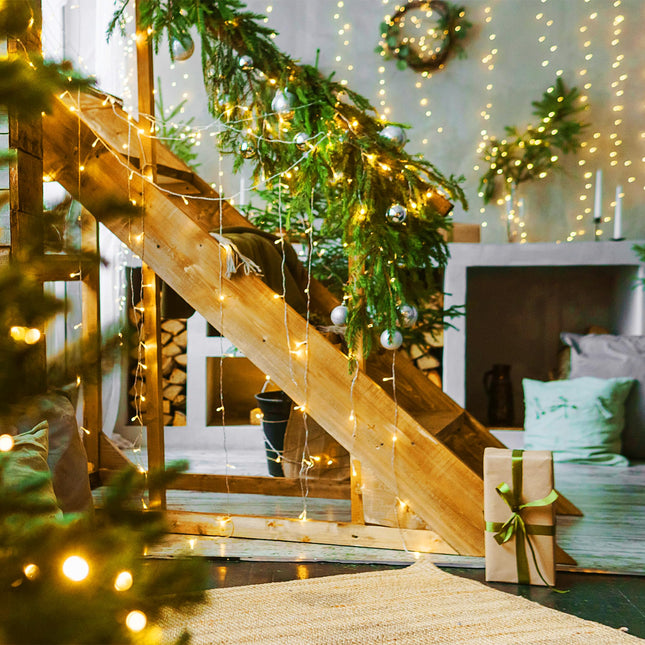 100 LED Christmas String Lights Indoor,39ft Warm White Waterproof Christmas Lights Outdoor,Timer Function & 8 Modes Plug in Twinkle Fairy Lights for Bedroom Classroom Christmas Tree Decor