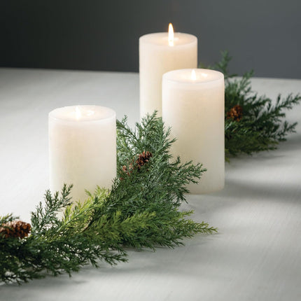 Sullivans 9 Ft Artificial Arborvitae Garland, Christmas Garlands, Garland, Christmas Décor, Winter Garland, Mantel Décor, Realistic Life-Like Aritficial Garland