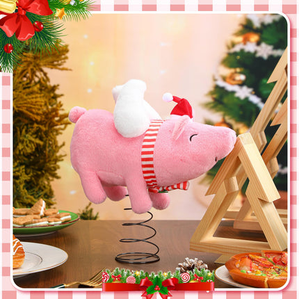 Christmas Flying Pig Tree Topper Christmas Tree Topper Pig Xmas Tree Ornament Pink Flying Pig Holidays Christmas Tree Home Decor