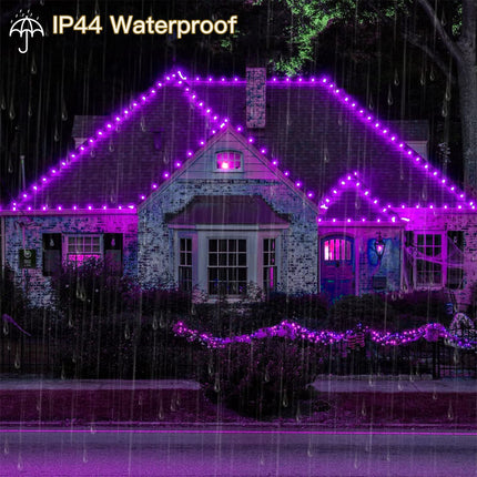FULLBELL String Lights, Purple Lights Room Decor Flower String Lights 33 Feet 100LED 8 Modes Wedding Party Indoor Outdoor Flower Lights LED Lights for Bedroom Birthday Decorations (Purple)