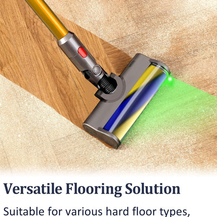 Vacuum Attachments With Dust Detect Green Light For Dyson V7 V8 V10 V11 V15 Cordless Cleaners, Hard Floor Soft Roller Brush Head Motorhead Accessories Parts