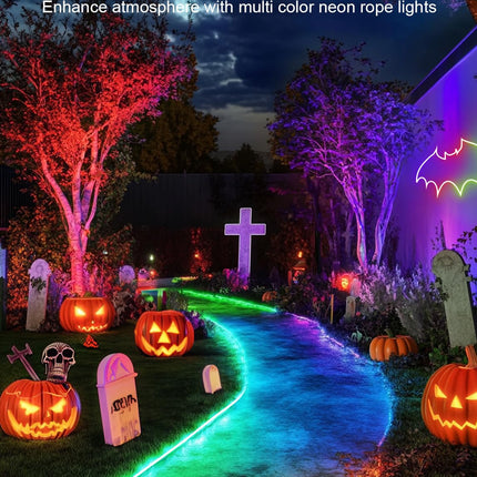 LED Neon Lights, 32.8FT RGB Neon Rope Lights App Control,IR Remote,Music Sync,IP67 Waterproof,Flexible DIY Design for Bedroom,Living Room,Gaming Room,Party,Outdoor,Christmas Decor