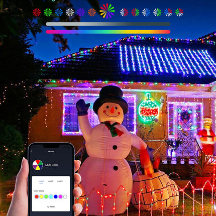 Minetom 168Ft Smart Christmas String Lights, 600 LEDs Twinkle Christmas Tree Lights String- WiFi Fairy Lights for Christmas Trees Garland Wreath Wedding Indoor Outdoor Holiday, RGB