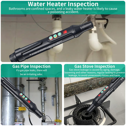 Gas Leak Detector Portable Natural Gas Detector with Audible & Visual Alarm Handheld Natural & Propane Sniffer to Locate Combustible Gas Leak Detector for Methane Propane LNG LPG