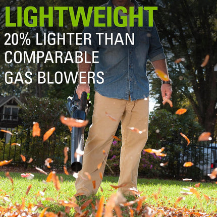 Greenworks 24V Axial Leaf Blower (100 MPH / 330 CFM), 2Ah Battery and Charger Included