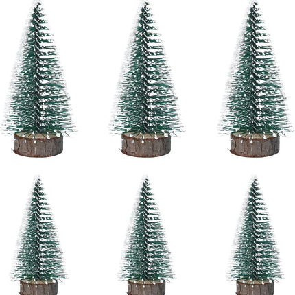 Christmas Tree,Desktop Miniature Pine Tree 6 pcs