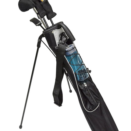JEF WORLD OF GOLF JR1256 Pitch & Putt Sunday Bag with Stand & Handle, Black