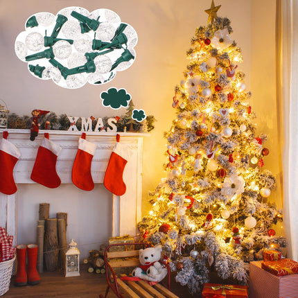 Christmas Replacement Mini Light Bulbs G14 LED String Light Bulbs 0.06 Watt Globe Glass Bulbs with Plastic Base for Outdoor Indoor Christmas Tree String Light (White Color,60 Pieces)
