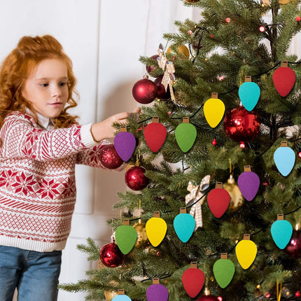 Boao 2 Christmas Felt Garland Felt Banners Hanging on The Ceiling and Wall Decorations of The Christmas Tree, with 9.8 feet and 6 Colors