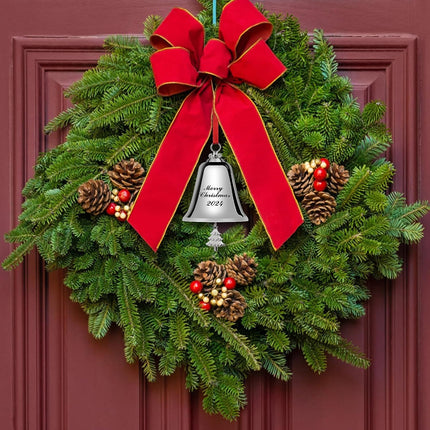 Bells, Christmas Wreath Decor, Silver Christmas Bells, Christmas Tree Decoration, Garland Decoration Bells, Christmas Tree Christmas Bells