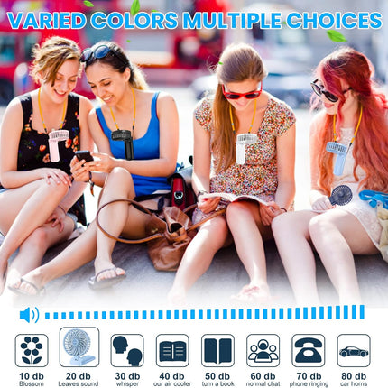 3In1 Portable Fan, 4 Speed Handheld Fan, Personal Mini Desk Fan With Bendable Handle, Lightweight Neck Fan With Neck Strap, Usb