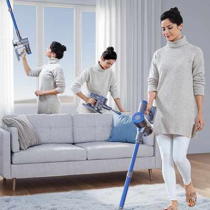Greenote Lightweight Stick Vacuum Cleaner 150W With 18000Pa Powerful Suction, Cordless Vacuum Cleaner For Home, 25 Mins Long Runtime Led Headlights