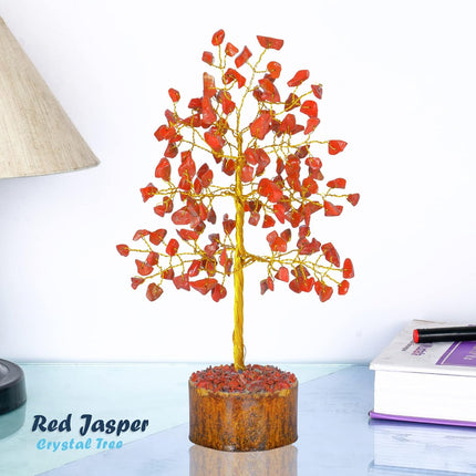 Red Jasper Crystals - Chakra Tree of Life Decor - Red Crystal Stone - Chakra Stones - Crystal Tree - Crystals and Stones - Bonsai Tree - Crystals Decor - Money Trees - Spiritual