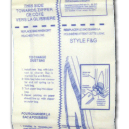 Envirocare Micro Filtration Vacuum Bags Made To Fit Eureka F&G Sanitaire, Kenmore 5062, White Westinghouse, Koblenz, Singer Sub1, Commercial 9 Pack