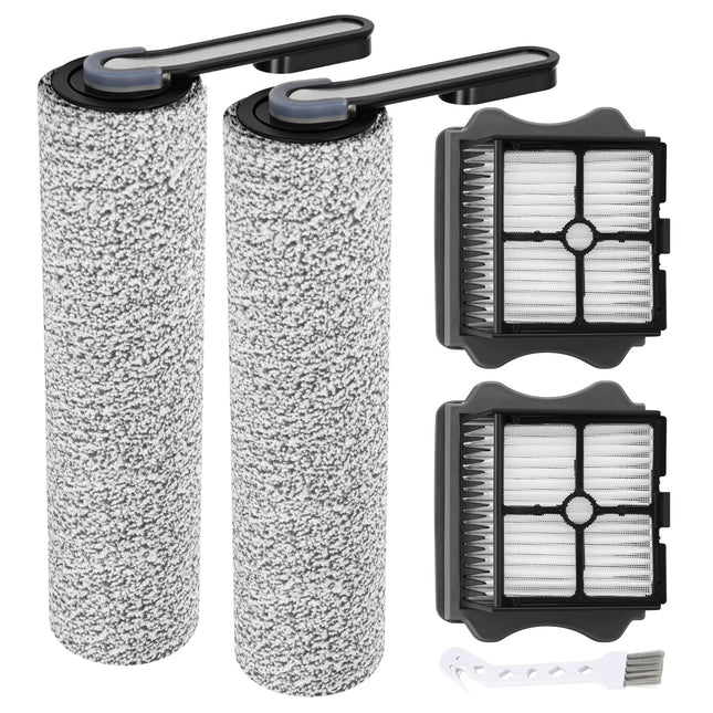 Floor One S5 Brush Roller Parts For Floor One S5Floor One S5 Pro Smart Cordless Wet Dry Vacuum Cleaner, 2 Pack Brush Rollers And 2 Pack Vacuum Hepa Filters
