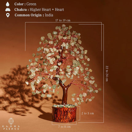 Crystal Tree of Life Green Aventurine Healing Crystal Trees for Home & Office Decoration, Handmade Bonsai Trees for Positive Energy, Money, Good Luck, Christmas Decor, Birthday s for Women, Mom