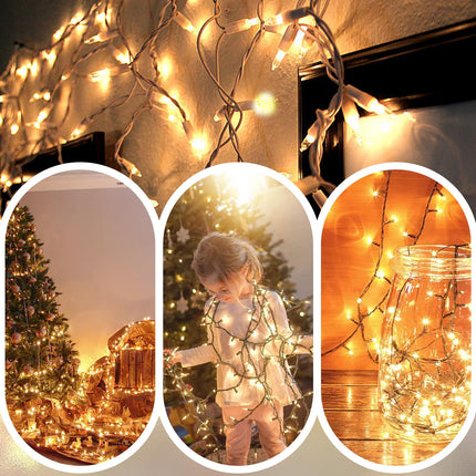 75 LED Soft Twinkle Lights, Slow Twinkling Christmas Lights, 37 of 75 Lights Twinkle, Waterproof Gentle String Lights, UL 28 Ft Connectable Indoor Outdoor Decoration (Warm White)