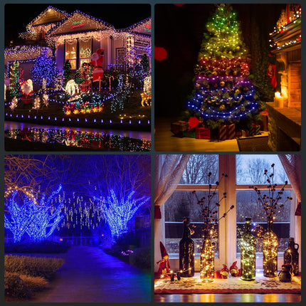 BTF-LIGHTING RGB IC WS2812B USB Twinkle Smart Fairy Light String 32.8FT 100pixel Transparent Wire Music Bluetooth Mesh APP IR Remote DIY Control Sync Color Chasing IP65 For Christmas Tree Bedroom DC5V