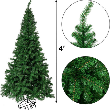 Sunnyglade 4 FT Premium Artificial Christmas Tree 400 Tips Full Tree Easy to Assemble with Christmas Tree Stand (4ft)