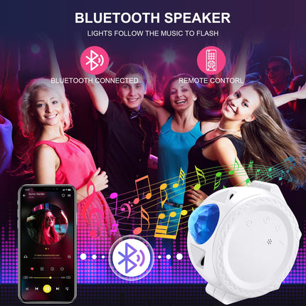 Star Projector, TRAALL 4 in 1 Galaxy Projector with Bluetooth Speaker & Timer, Remote&Voice Control, 18 Lighting Effects, Unique Sky Star Projector Night Light, Christmas Decorations for Kids Adults
