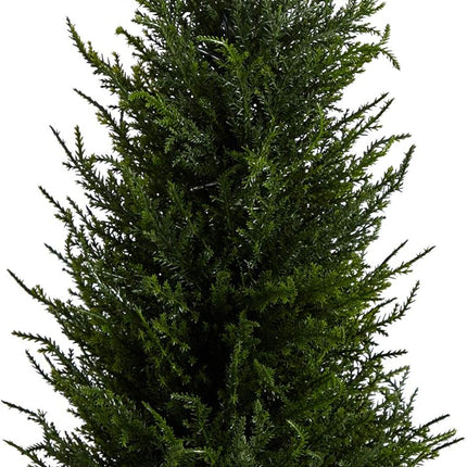 Nearly Natural 18in. Cedar Artificial Tree with LED Lights UV Resistant (Indoor/Outdoor)