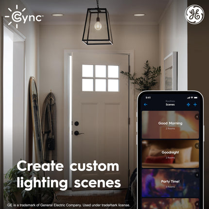 Cync GE Reveal HD+ Smart LED Recessed Downlight Fixture, Color Changing LED Light, Works with Alexa and Google Home, Matter Compatible, Ceiling Light Fixture, Great Christmas s, 6 Inch (3 Pack)