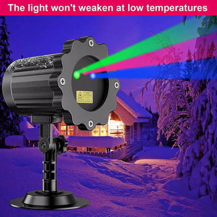 Laser Christmas Projector Lights Outdoor, Christmas Decorations Stars Light Show, Holiday Projector Decorations for House/Garden/Party