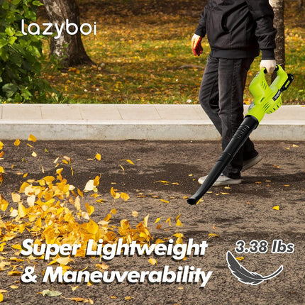 LAZYBOI Cordless Leaf Blower with 2 Batteries